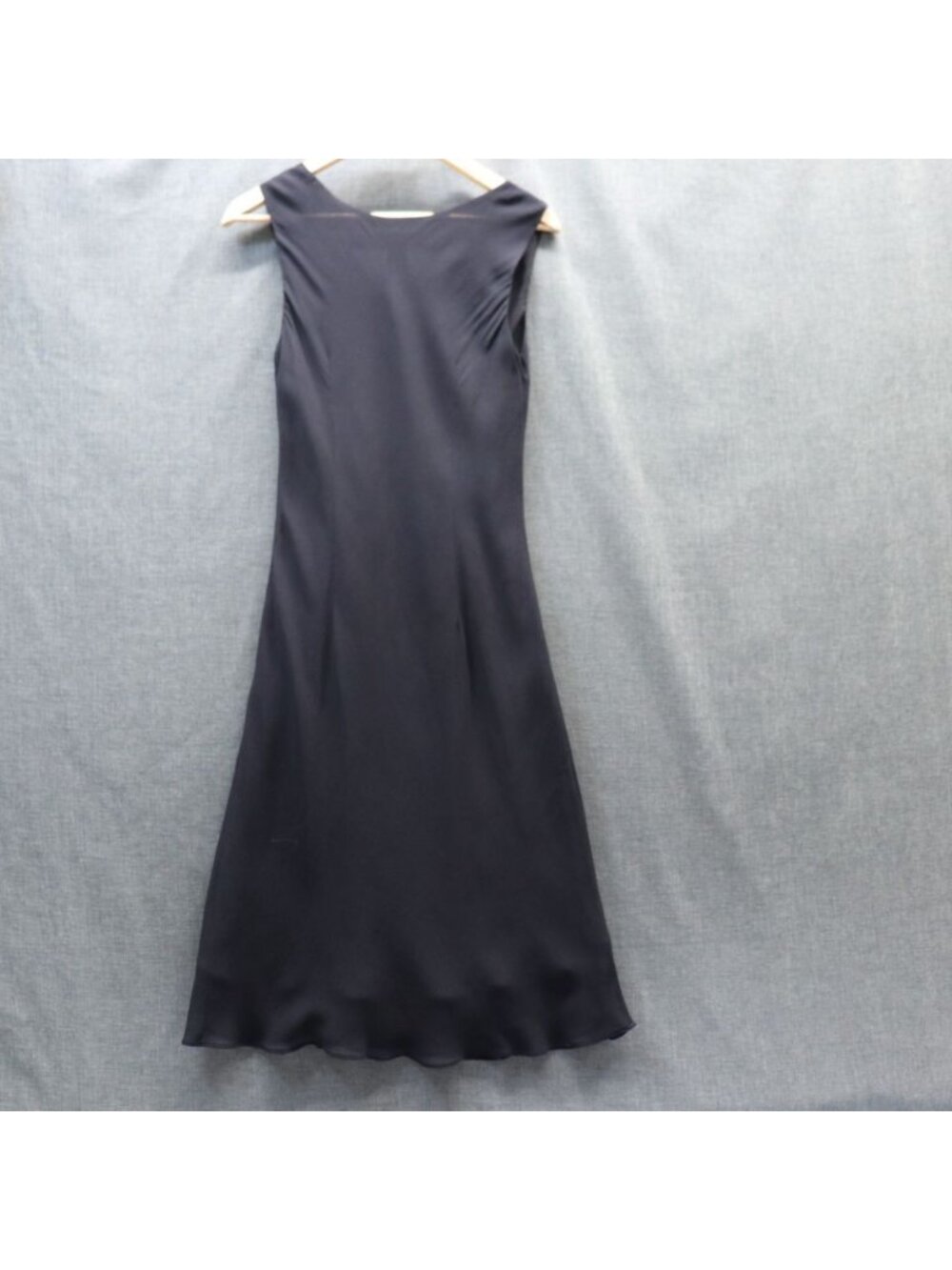 NWOT Vintage Simply Silk Black 100% Silk 90s Midi Slip Dress Med/Large Deadstock - Picture 4 of 14